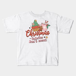 Christmas Calories Don't Count Kids T-Shirt